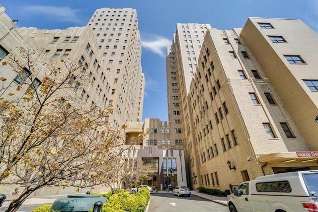 view of building exterior with a city view