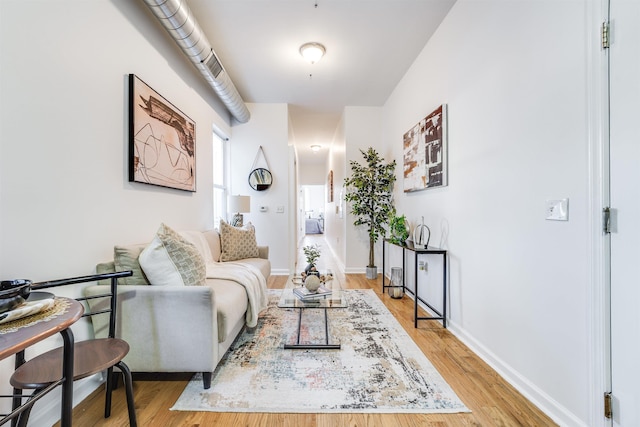 interior space featuring light hardwood / wood-style floors