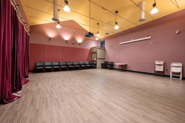 186 Wayne St Unit D-106, Jersey City, NJ 07302 - miscellaneous room with wood finished floors
