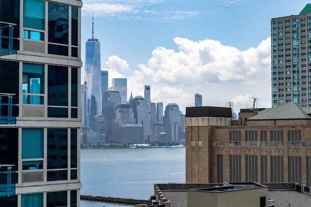 1 Shore Ln Unit 1208, Jersey City, NJ 07310 - view of city skyline with a large body of water