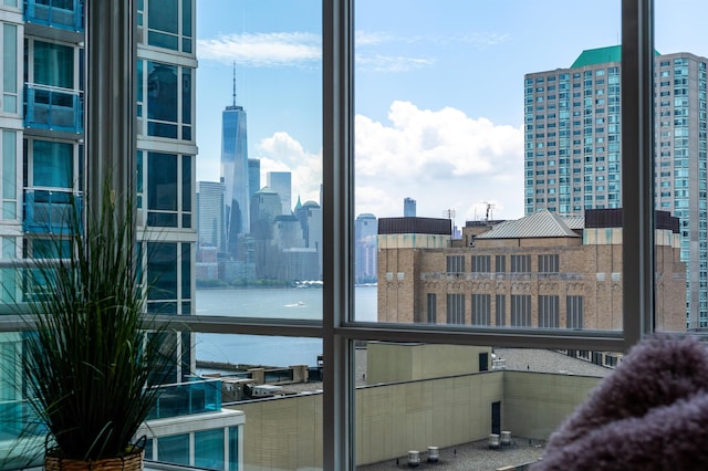 1 Shore Ln Unit 1208, Jersey City, NJ 07310 - view of city skyline with a large body of water