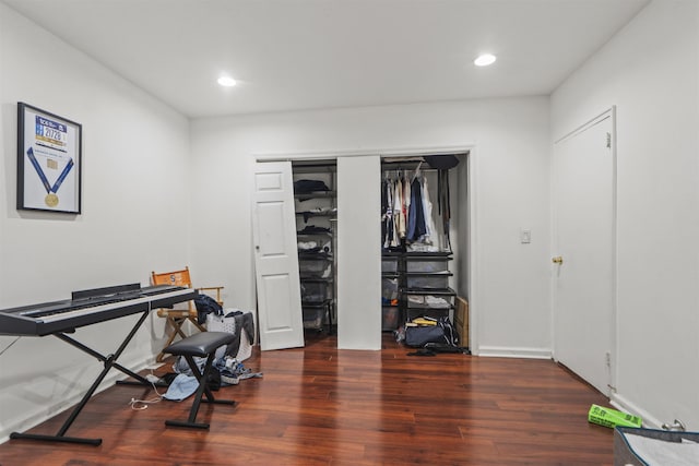 2615 John F Kennedy Blvd Unit B2, Jersey City, NJ 07306 - misc room with wood finished floors and recessed lighting