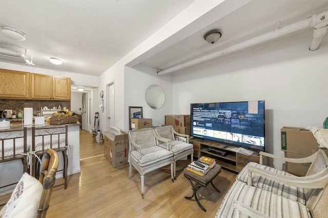 7505 Palisade Ave Unit E1, North Bergen, NJ 07047 - living room with light wood-style floors