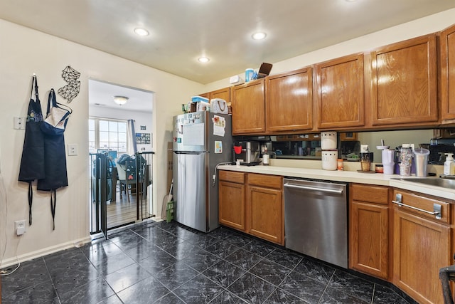 kitchen featuring appliances with stainless steel finishes