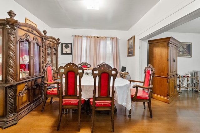 dining room featuring hardwood / wood-style flooring