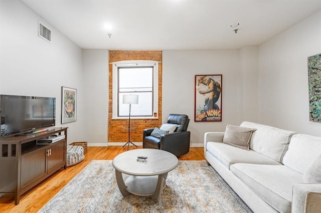 347 Varick St Unit 419A, Jersey City, NJ 07302 - living area with baseboards and light wood-type flooring