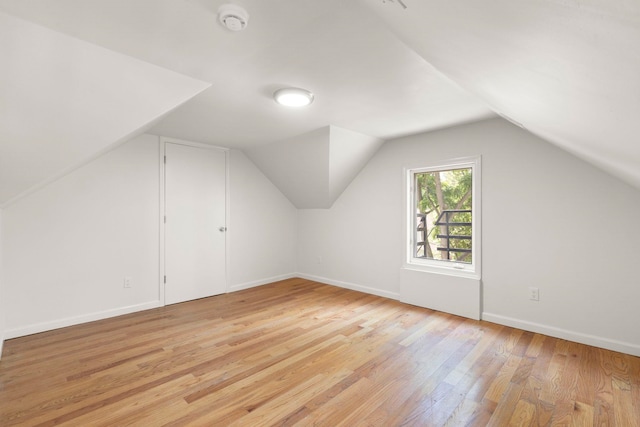 195 Stanley Pl, Hackensack, NJ 07601 - bonus room featuring light wood-style flooring and vaulted ceiling