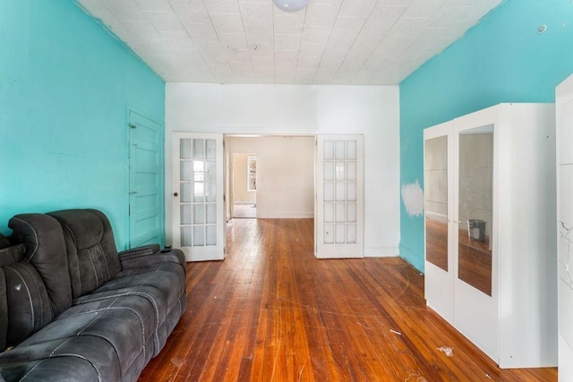 914 19th St, Union City, NJ 07087 - living room with french doors and hardwood / wood-style floors