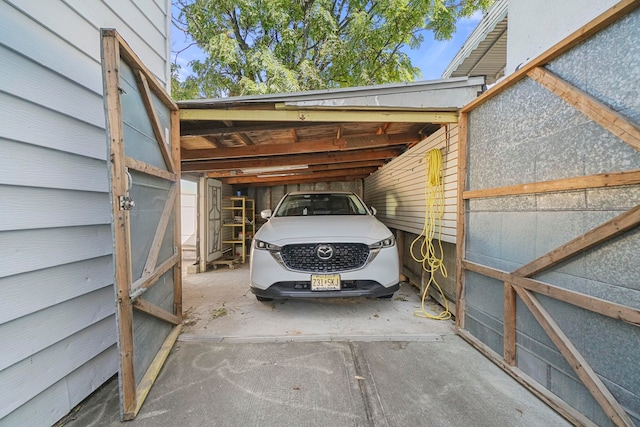 1224 80th St, North Bergen, NJ 07047 - view of parking / parking lot featuring a carport
