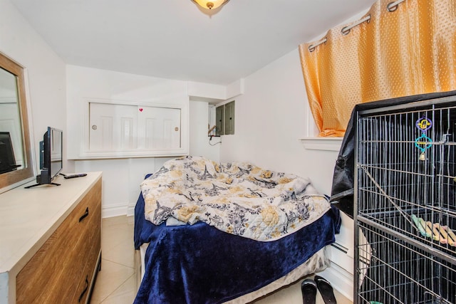 view of tiled bedroom