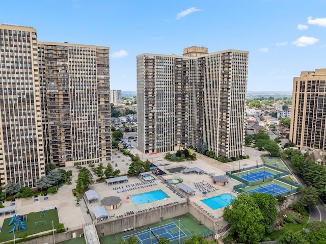 300 Winston Dr # 1822, Cliffside Park, NJ 07010 - view of property featuring a view of city