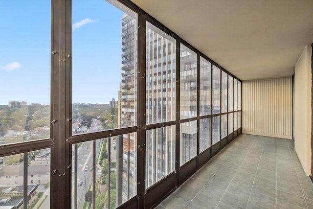 300 Winston Dr # 1822, Cliffside Park, NJ 07010 - unfurnished sunroom featuring plenty of natural light and a city view