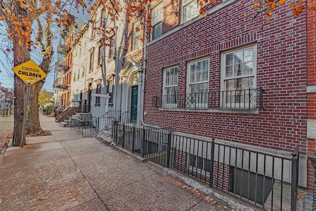 300 2nd St Unit 2, Jersey City, NJ 07302 - view of home's exterior featuring brick siding