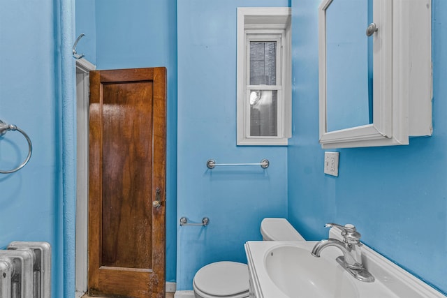 300 2nd St Unit 2, Jersey City, NJ 07302 - half bath with radiator heating unit and toilet