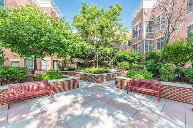 view of community featuring a patio