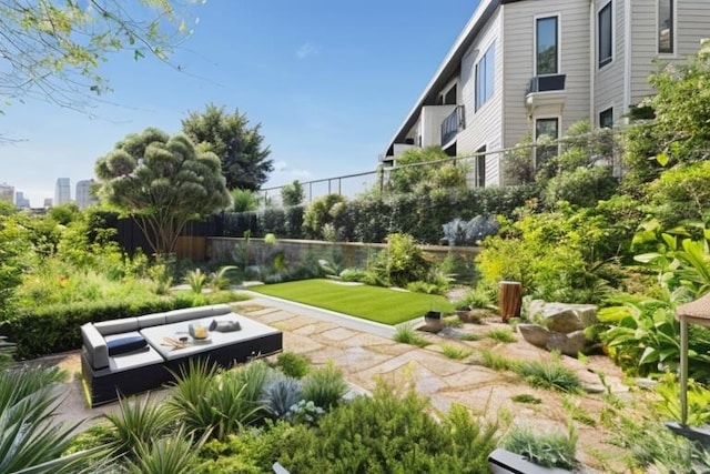 572 Gregory Ave, Weehawken, NJ 07086 - surrounding community featuring an outdoor hangout area and a patio