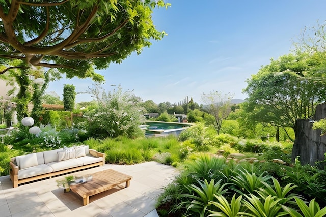 572 Gregory Ave, Weehawken, NJ 07086 - view of community featuring a patio and an outdoor living space