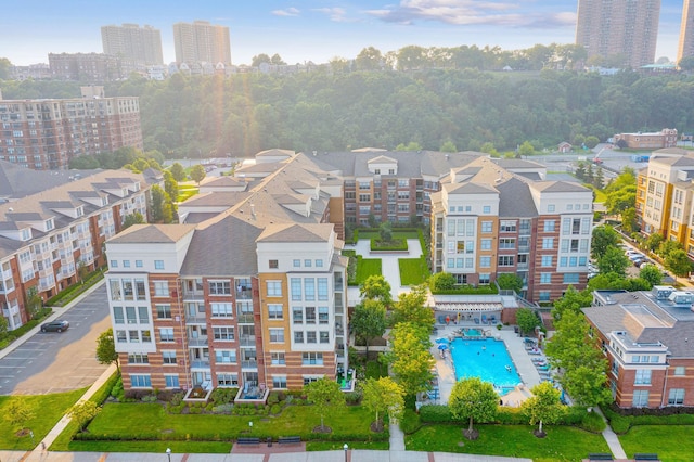 26 Ave At Port Imperial Unit 133, West New York, NJ 07093 - aerial view of a pool
