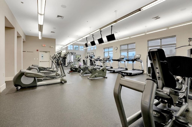 26 Ave At Port Imperial Unit 133, West New York, NJ 07093 - exercise room with baseboards