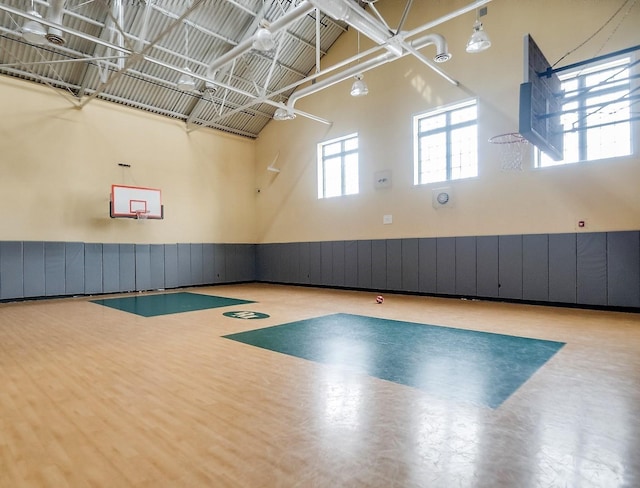 view of basketball court featuring community basketball court