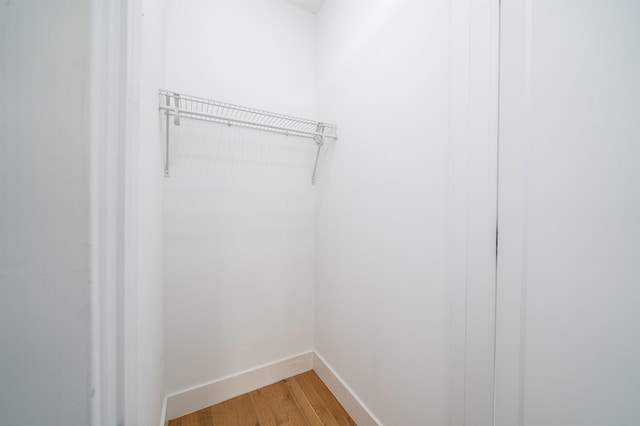 414 1st St Unit 5, Jersey City, NJ 07302 - walk in closet featuring light wood finished floors