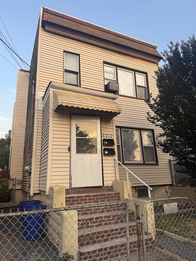 4312 Cottage St, North Bergen, NJ 07047 - view of front of property with a gate and entry steps