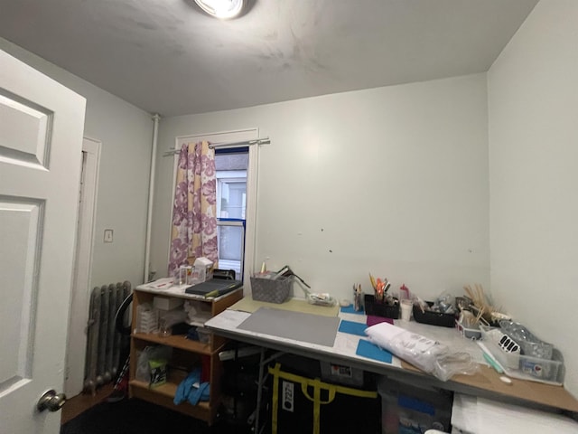 33 Clerk St, Jersey City, NJ 07305 - office area featuring radiator heating unit