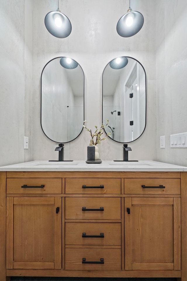 bathroom with vanity