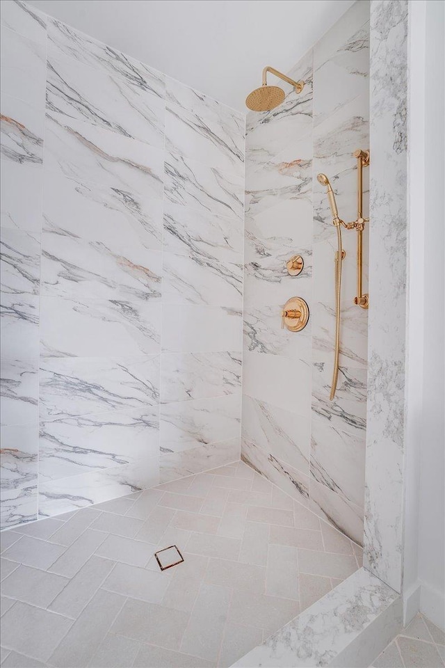 418 Monroe St Unit 201, Hoboken, NJ 07030 - full bath featuring a marble finish shower