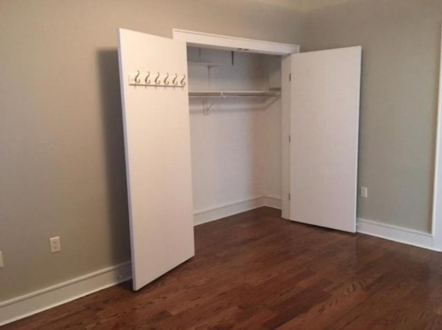 635 6th St Unit 2C, Hoboken, NJ 07030 - unfurnished bedroom with wood finished floors and a closet