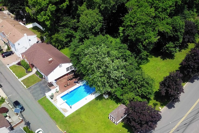 76 Central Ave, Secaucus, NJ 07094 - drone / aerial view of a pool area