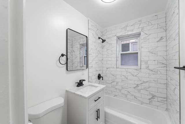 154 Bowers St Unit 2A, Jersey City, NJ 07307 - bathroom with vanity and bathtub / shower combination