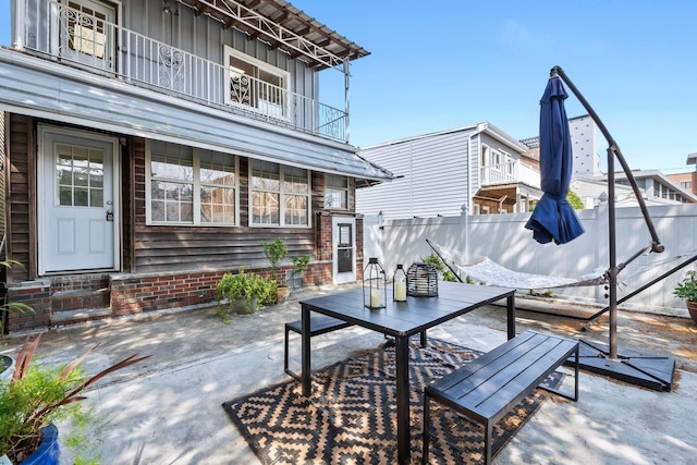 80 E 24th St, Bayonne, NJ 07002 - view of patio / terrace featuring a balcony