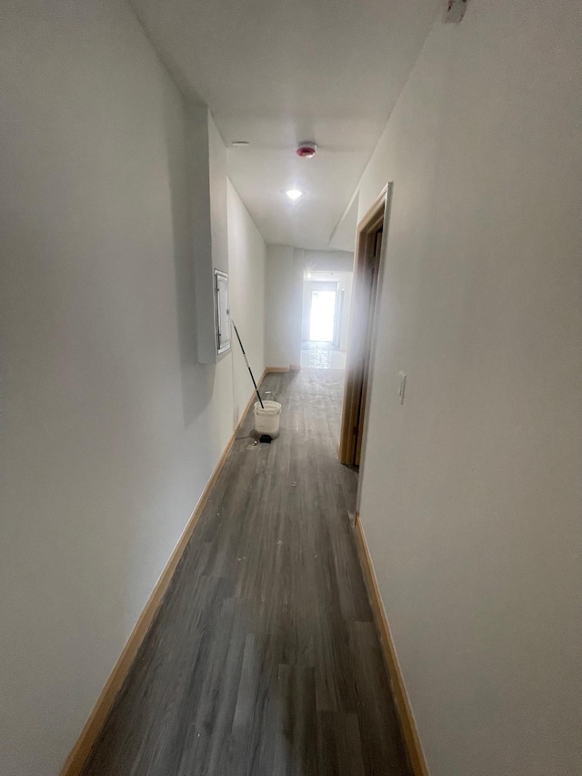 2907 Central Ave, Union City, NJ 07087 - corridor with baseboards and wood finished floors