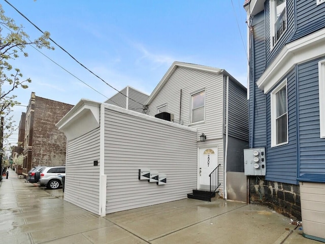2907 Central Ave, Union City, NJ 07087 - view of property exterior featuring entry steps and a patio area
