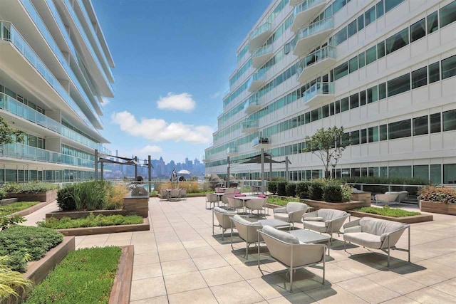 800 Ave At Port Imperial Unit 308, Weehawken, NJ 07086 - view of community featuring a patio area