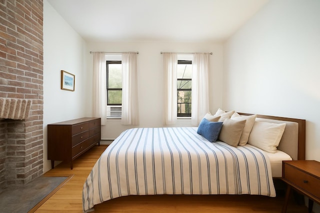 230 Bloomfield St Unit 302, Hoboken, NJ 07030 - bedroom with light wood finished floors
