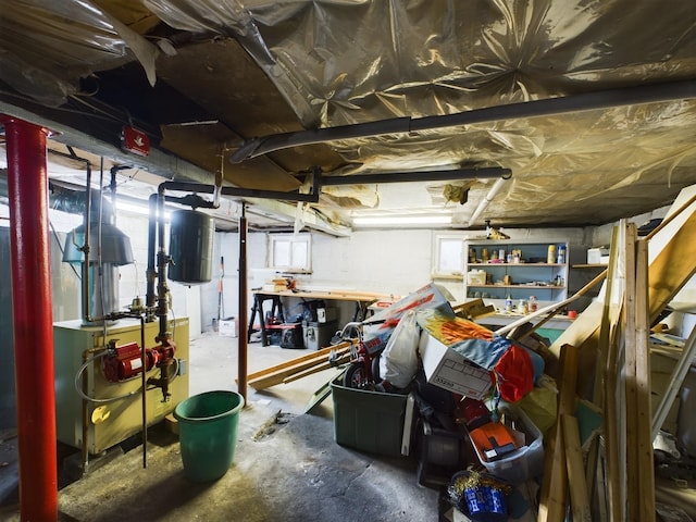 basement with a wealth of natural light