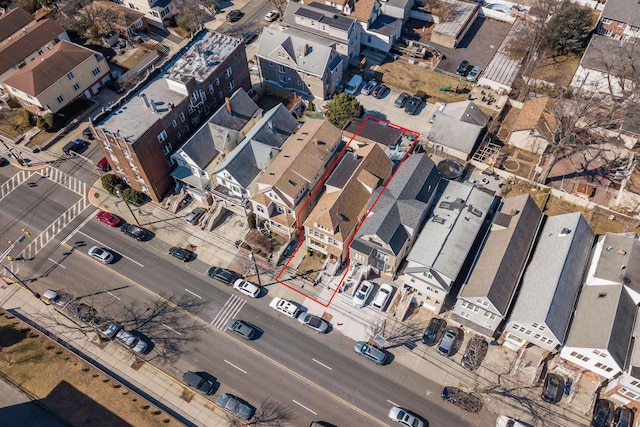 drone / aerial view featuring a residential view