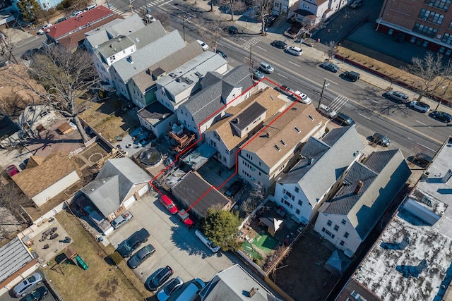 bird's eye view featuring a residential view