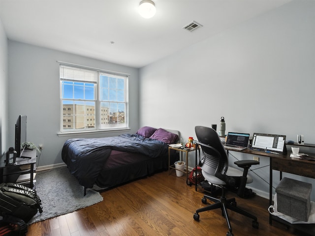 1201 Summit Ave Unit 402, Jersey City, NJ 07307 - bedroom with a desk and wood finished floors