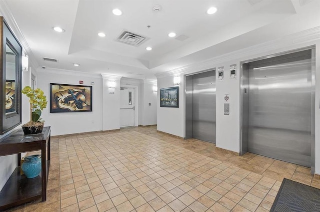 1201 Summit Ave Unit 402, Jersey City, NJ 07307 - lobby featuring ornamental molding and recessed lighting