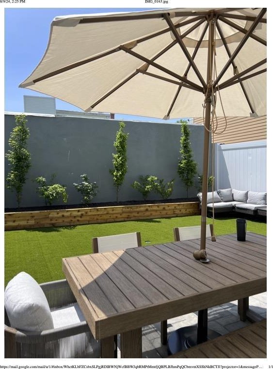 23 Manhattan Ave Unit 1, Jersey City, NJ 07307 - deck with outdoor dining space
