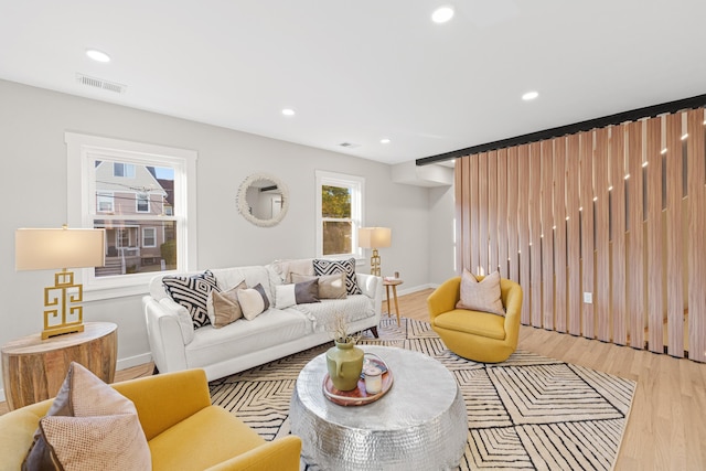 312 Garfield Ave Unit 2, Jersey City, NJ 07305 - living area featuring light wood-style floors and recessed lighting