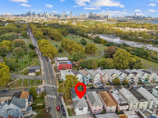 312 Garfield Ave Unit 2, Jersey City, NJ 07305 - aerial view of skyline and a tree filled landscape