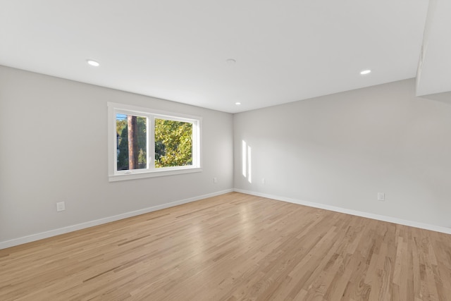 312 Garfield Ave Unit 2, Jersey City, NJ 07305 - empty room with light wood-style floors and recessed lighting