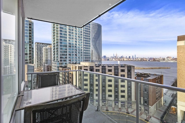 20 Newport Pkwy Unit 1108, Jersey City, NJ 07310 - balcony with a view of city and a water view