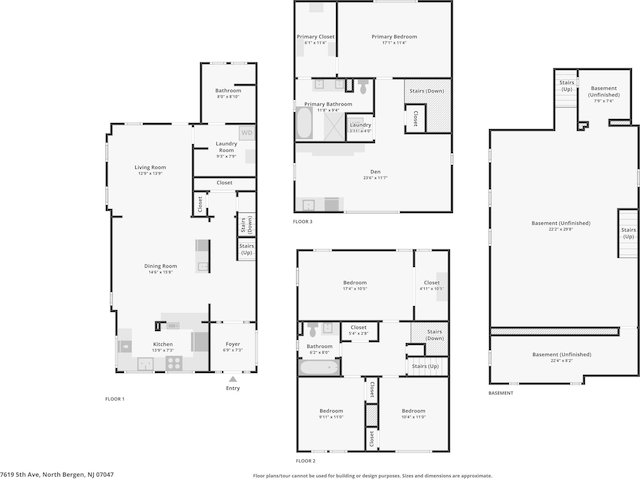 7619 5th Ave, North Bergen, NJ 07047 - view of property floor plan