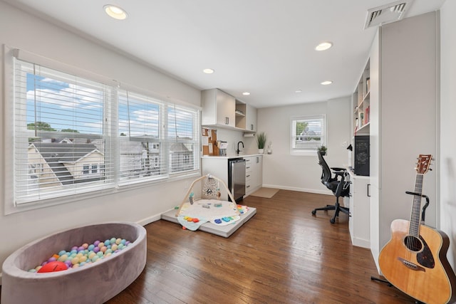 7619 5th Ave, North Bergen, NJ 07047 - office with wood finished floors and recessed lighting