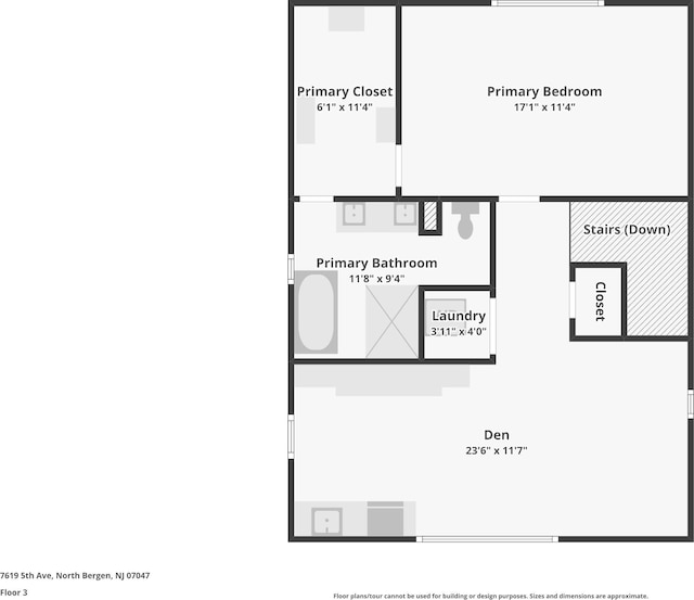 7619 5th Ave, North Bergen, NJ 07047 - view of property floor plan
